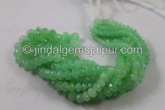 Mint Chrysoprase Far Faceted Roundelle Beads